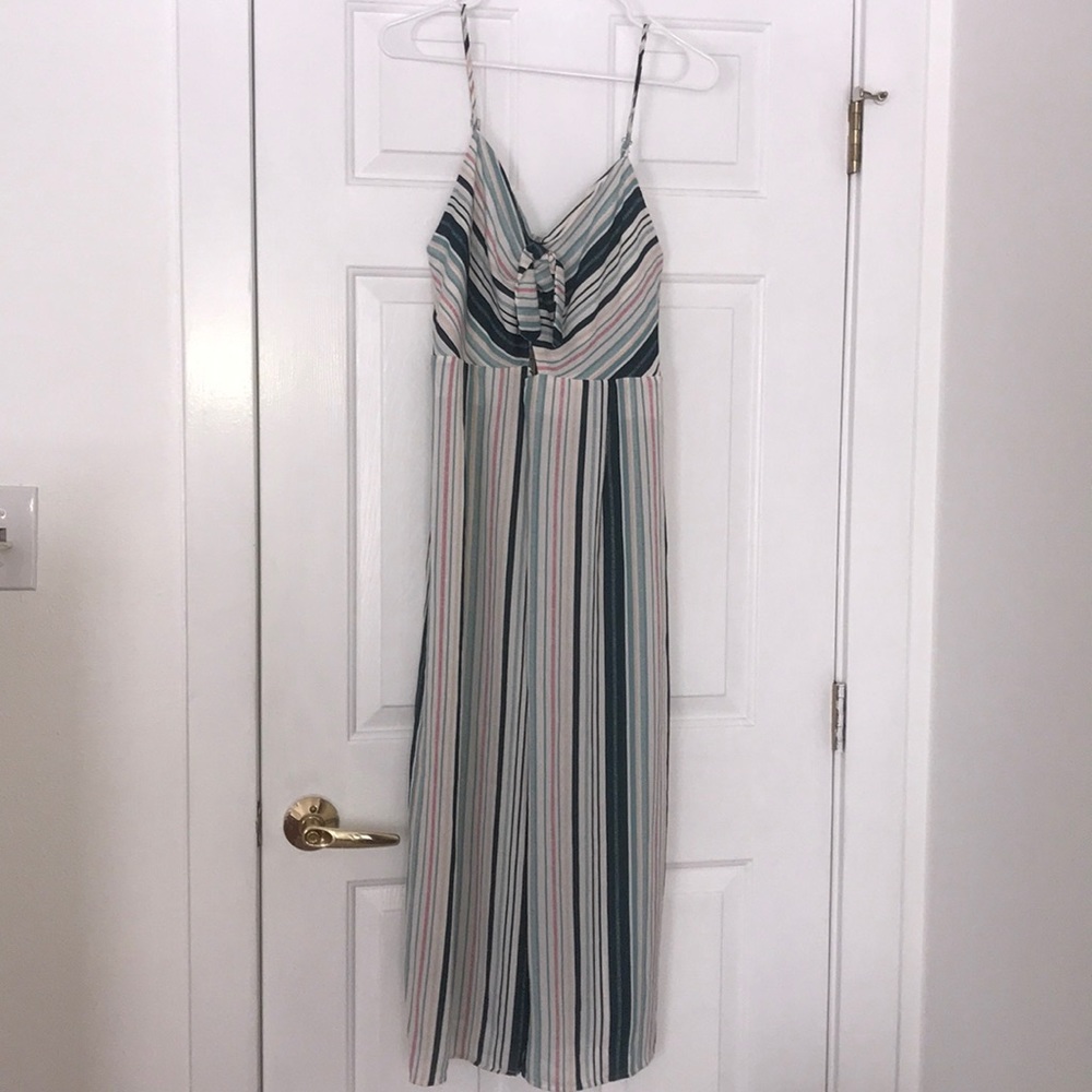 Blue and green jumpsuit